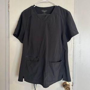 cherokee allura scrub set dark grey pewter